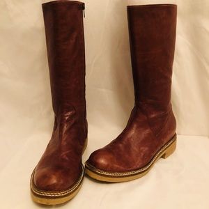 Firenze Studio Distressed Leather Boots